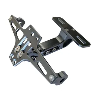 پایه و نگهدارنده پلاک موتور سیکلت وارون مدل B-65-SLVR