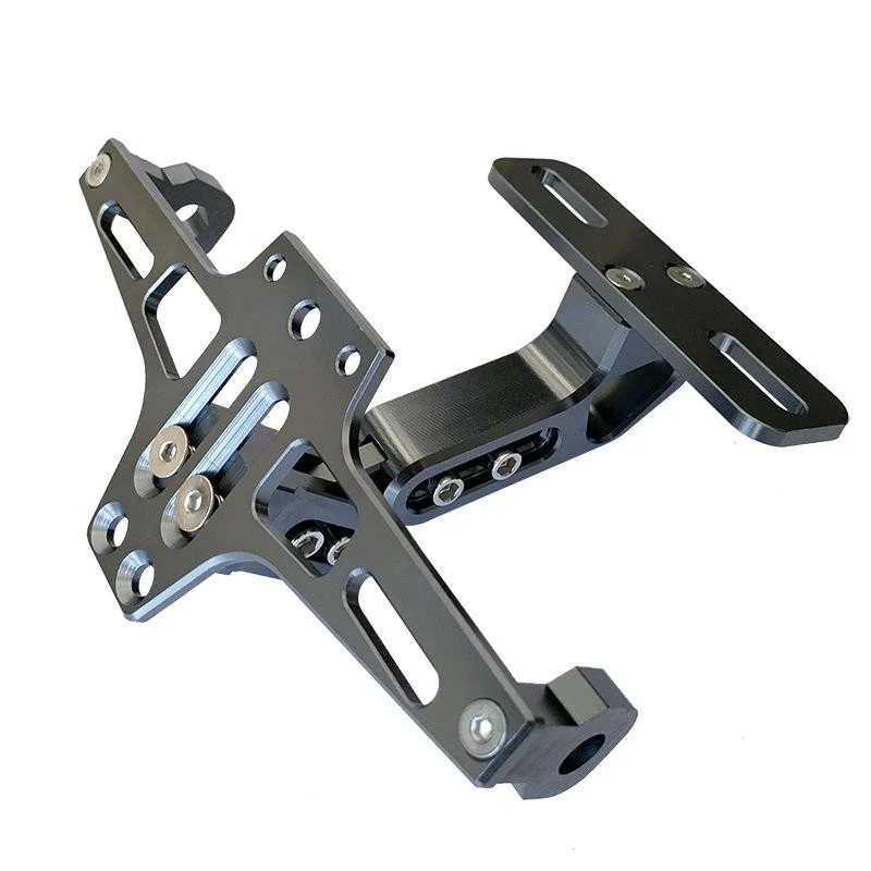 پایه و نگهدارنده پلاک موتور سیکلت وارون مدل B-65-SLVR