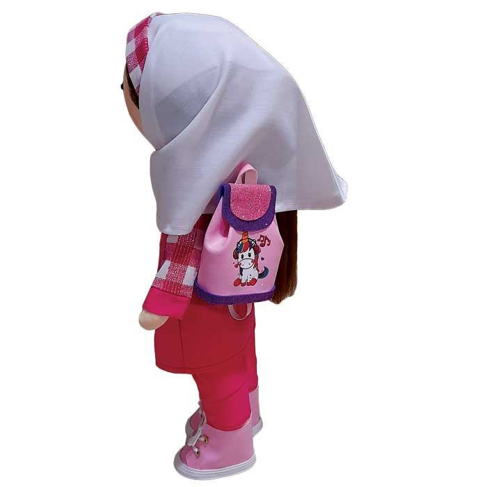 عروسک مدل روسی طرح دختر دانش آموز کد dg-99 ارتفاع 35 سانتی متر