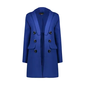 پالتو زنانه مدل BBL9911 رنگ آبی