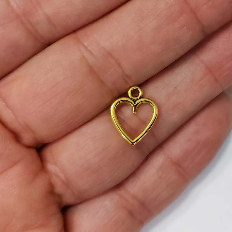 آویز گردنبند دخترانه مدل قلب زیبا کد 135 بسته 30 عددی