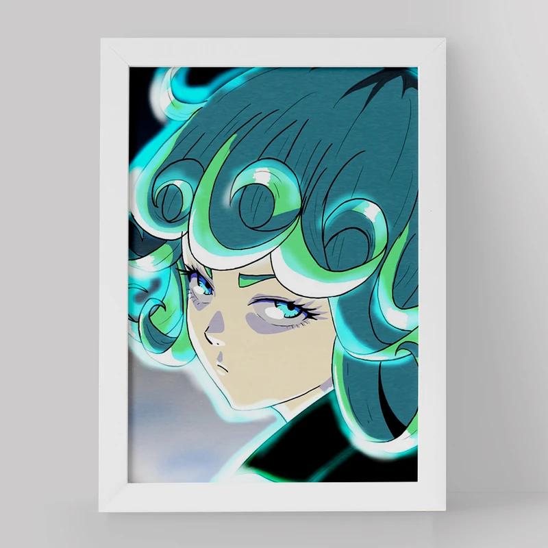 تابلو خندالو مدل تاتسوماکی انیمه مرد تک مشتی کد 11389