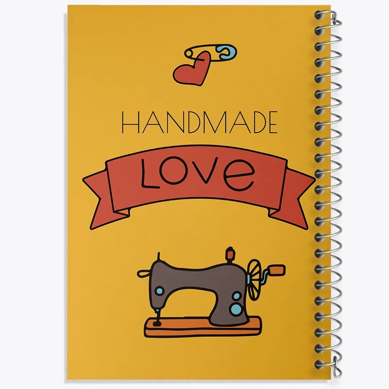 دفتر مشق 50 برگ خندالو طرح  چرخ خیاطی کد N184