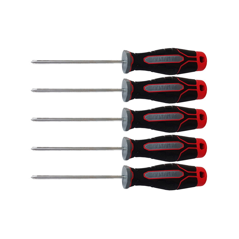 پیچ گوشتی چهارسو تیوان مدل HT - 0041 مجموعه 5 عددی پیچ گوشتی چهارسو تیوان مدل HT - 0041 مجموعه 5 عددی