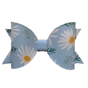 گیره مو دخترانه مدل پاپیون چرمی