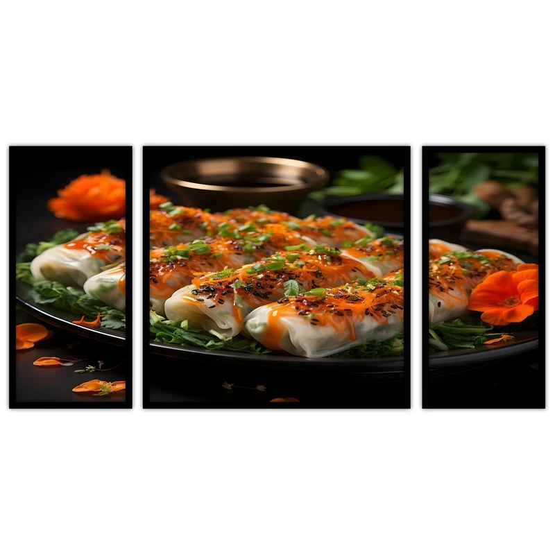 تابلو بکلیت طرح غذا و رستورانی مدل B-bu3685 مجموعه 3 عددی