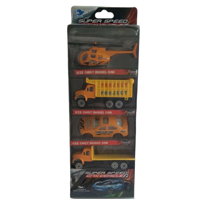 کیت ماشین بازی  مدل JP030B مجموعه 4 عددی