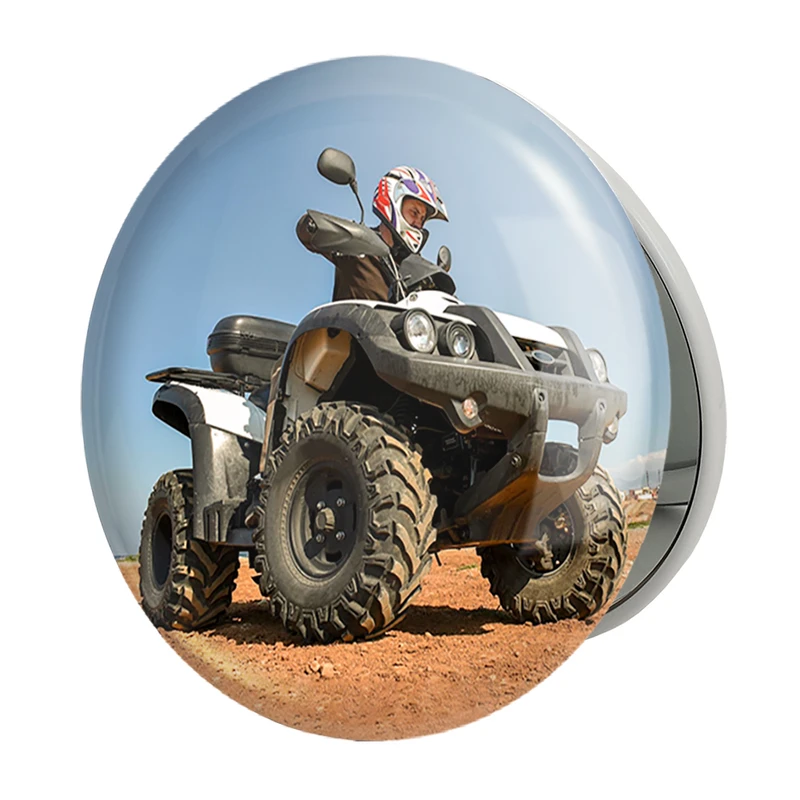 آینه جیبی خندالو طرح موتور چهار چرخ مدل تاشو کد 37102