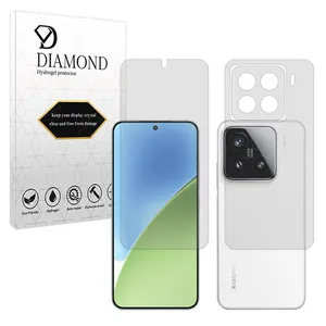 Diamond Tough model transparent screen protector suitable for Xiaomi 15 mobile phone along with the back protector