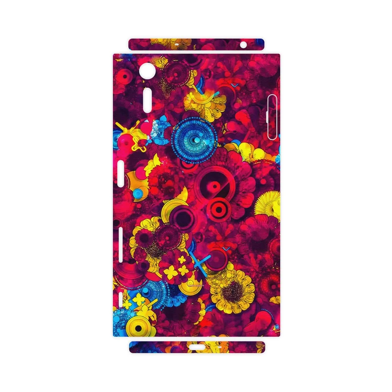 برچسب پوششی ماهوت مدل Vector Flower Garden Digital Art-FullSkin مناسب برای گوشی موبایل سونی Xperia XZ