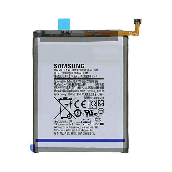 باتری موبایل مدل EB-BA505ABU ظرفیت 4000 میلی آمپر ساعت مناسب برای گوشی موبایل سامسونگ Galaxy A30s