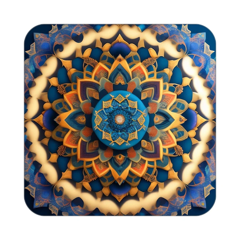 زیر لیوانی کاکتی طرح گل مدل mp16938