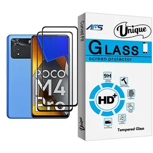 AFS Unique Glass MIX002 Screen Protector For Xiaomi Poco M4 Pro Pack Of 2