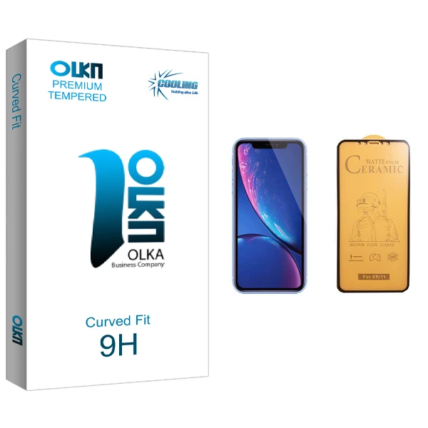 محافظ صفحه نمایش سرامیکی کولینگ مدل Olka glass مناسب برای گوشی موبایل اپل iPhone XR