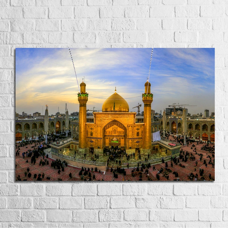 تابلو شاسی مدل عکس ایوان طلا حرم امیرالمومنین علیه السلام در نجف