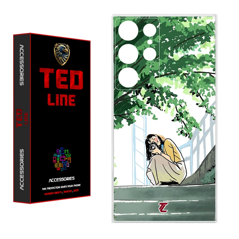 کاور تدلاین طرح دختر عکاس کد 1206 مناسب برای گوشی موبایل سامسونگ Galaxy S21 Ultra