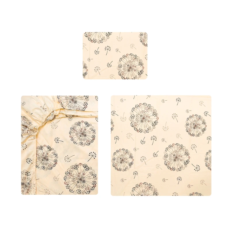 سرویس روتختی آدنو مدل Dandelion کد IR119 یک نفره 3 تکه