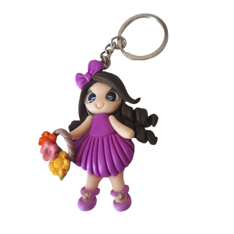 جاکلیدی دخترانه طرح گل