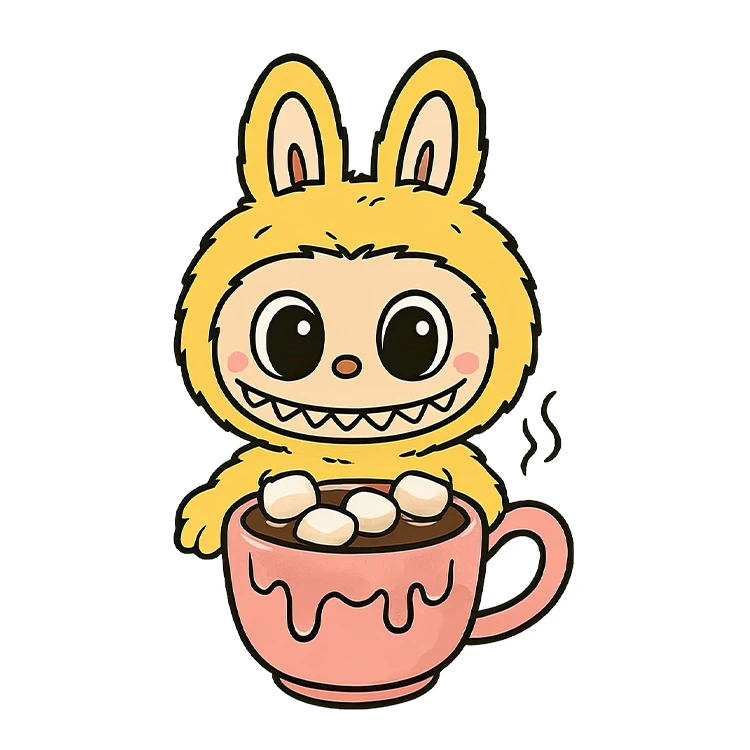 استیکر پارچه و لباس پاد آفرین مدل عروسک لبوبو کد S3112