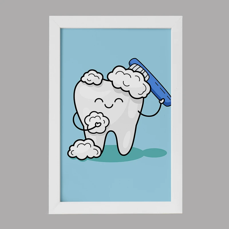 تابلو خندالو مدل دندان و دندان پزشکی کودکانه کد 36753