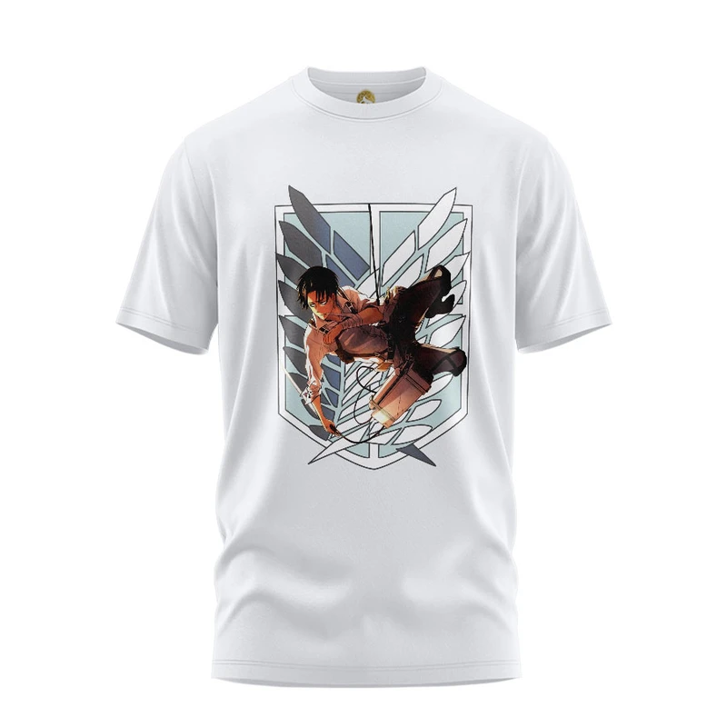 تی شرت آستین کوتاه زنانه هومرو مدل TW193 طرح اتک ان تایتان