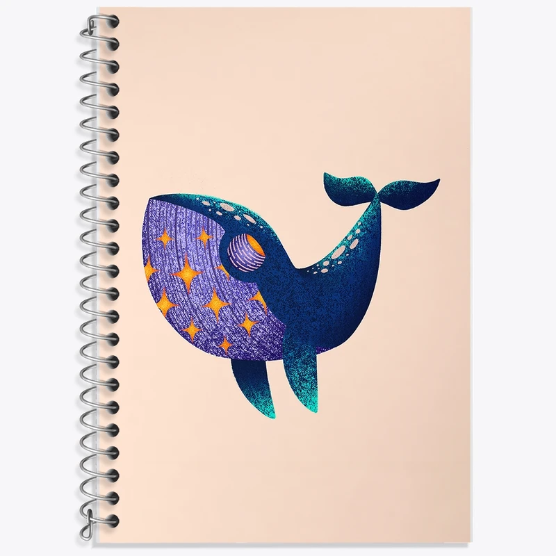 دفتر زبان 50 برگ خندالو مدل سه خط طرح وال کد F213