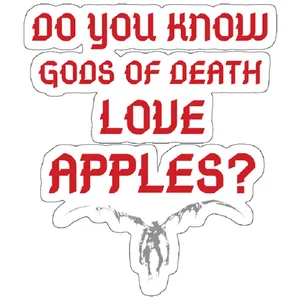 استیکر لپ تاپ مدل Shinigamis Love Apples