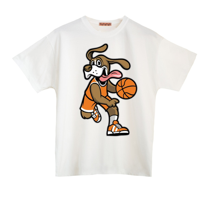تی شرت آستین کوتاه مردانه مدل سگ بسکتبالیست