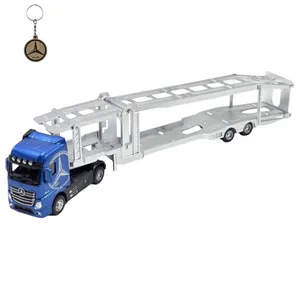 ماکت ماشین ناب سل مدل تریلی خودروبر بنز اکتروس فلزی چراغدار موزیکال به همراه جاسوییچی