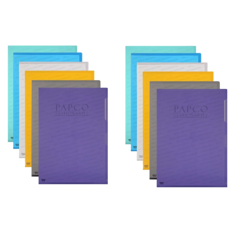 پوشه پاپکو مدل 310 E سایز A4 بسته 12 عددی