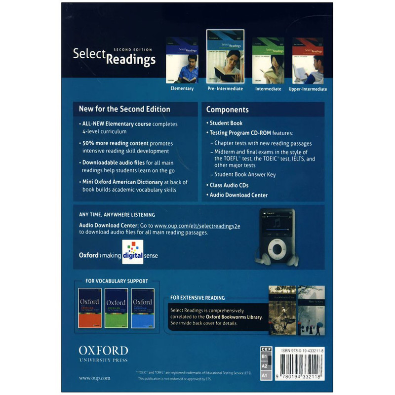 کتاب Select Readings pre intermediate 2nd اثر Erik Gundersen انتشارات آکسفورد