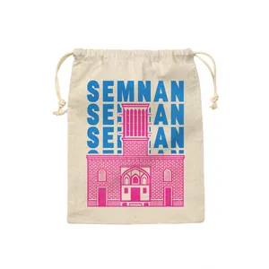 کیسه نان و سبزی ترمه طراحان ایده مدل نماد خانه کلانتر سمنان کد map0114 - S سایز 19x19 سانتی متر