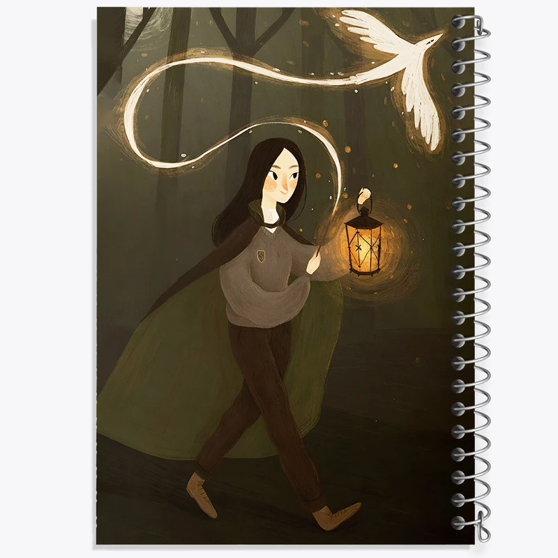 دفتر شطرنجی 50 برگ خندالو طرح جادوی جنگل کد F8214