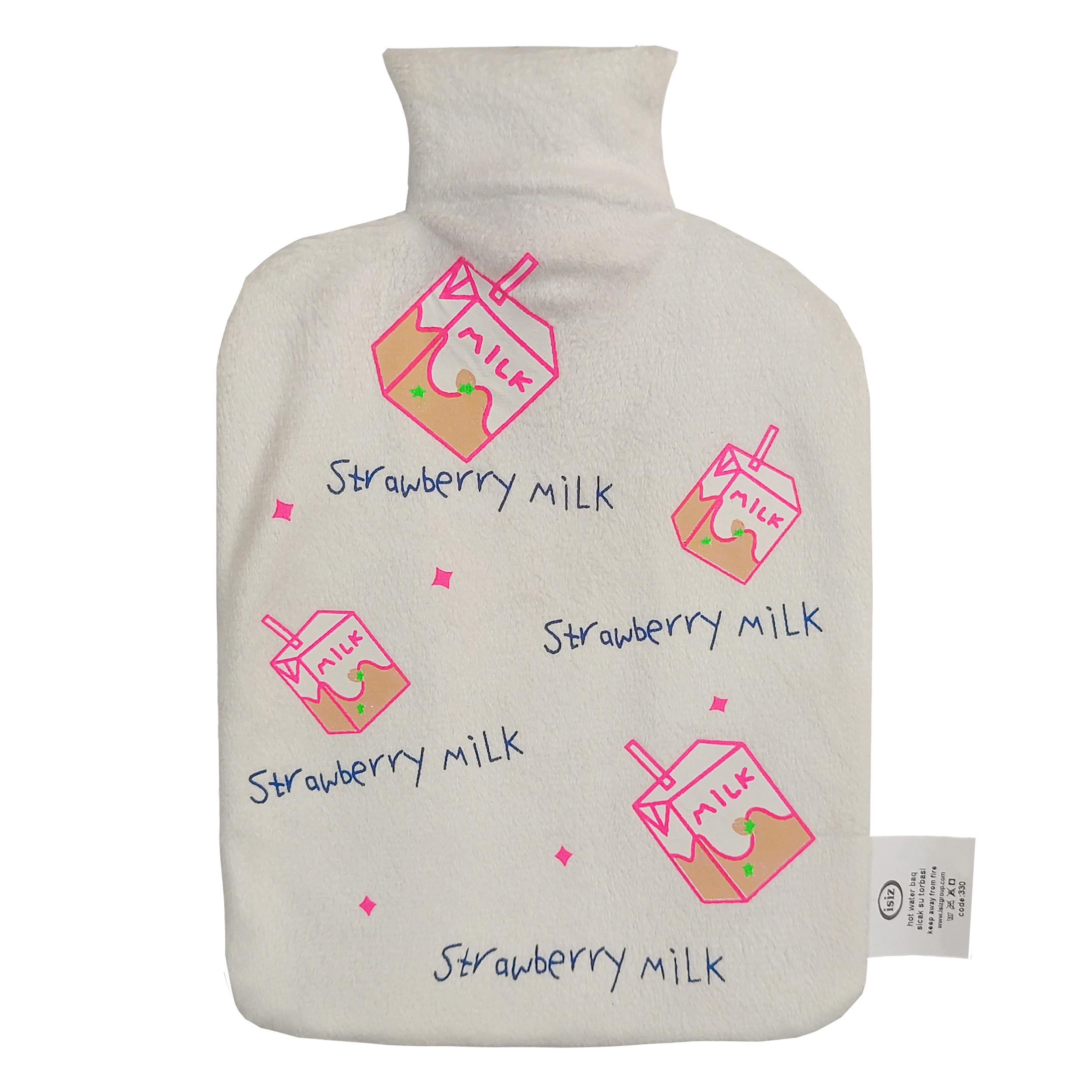 کیسه آب گرم کودک ایسیز طرح strawberry milk مدل Is330.28 کیسه آب گرم کودک ایسیز طرح strawberry milk مدل Is330.28