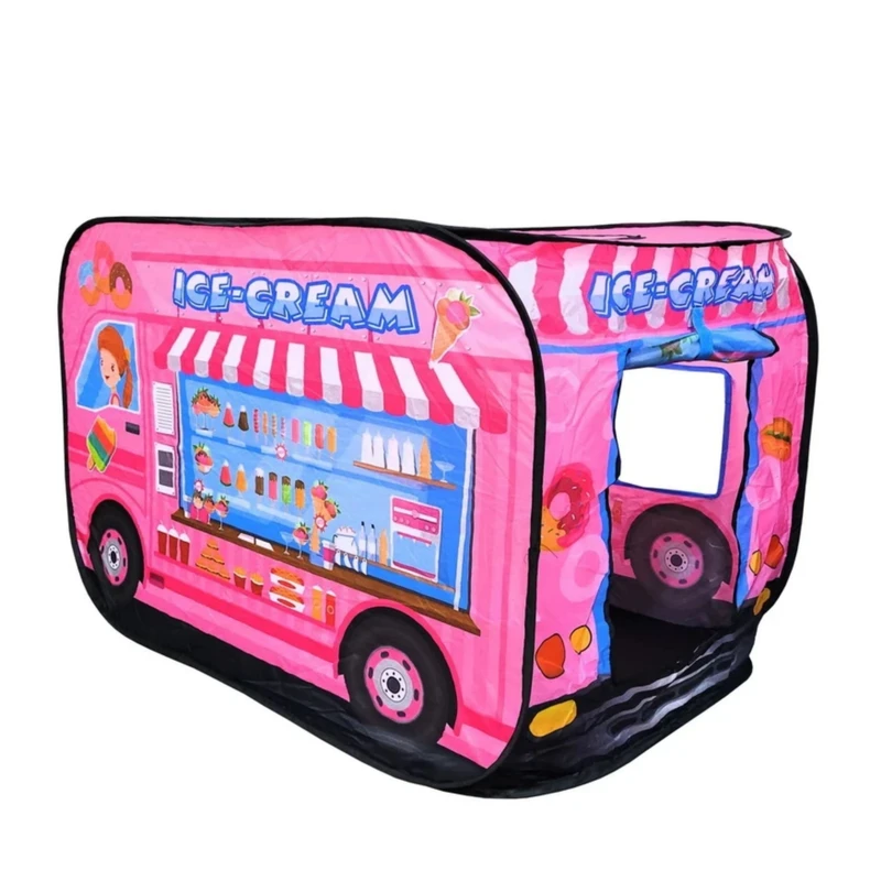 چادر بازی کودک مدل اتوبوس طرح بستنی کد 10-600