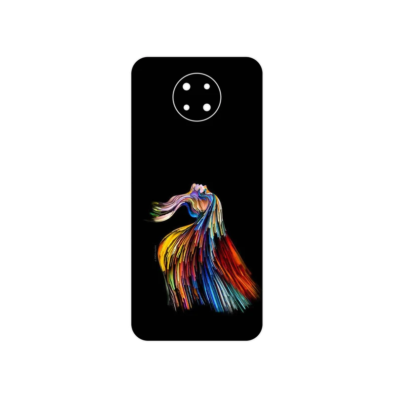 برچسب پوششی ماهوت مدل Rainbow Hair Digital Art مناسب برای گوشی موبایل نوکیا G10