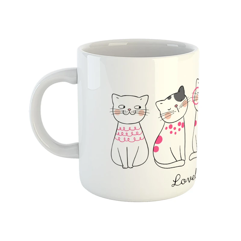 ماگ مدل گربه کیوت طرح فانتزی جذاب 31