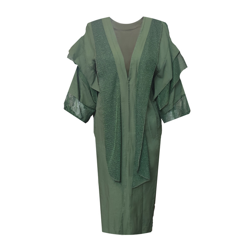 مانتو زنانه مدل توری کد 579 رنگ سبز