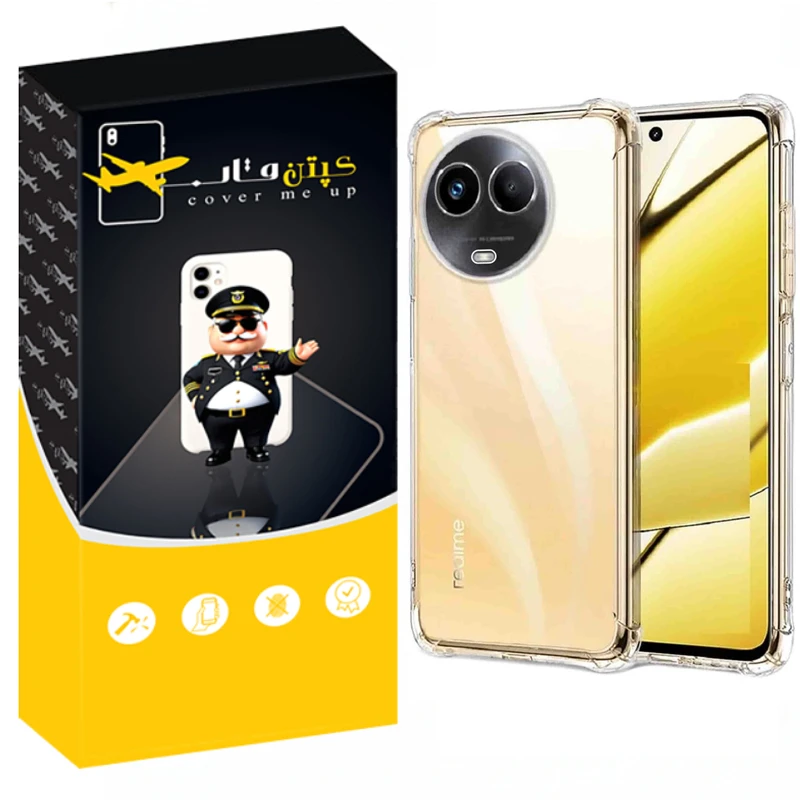 کاور کپتن قاب مدل Crystal مناسب برای گوشی موبایل ریلمی 11 5G