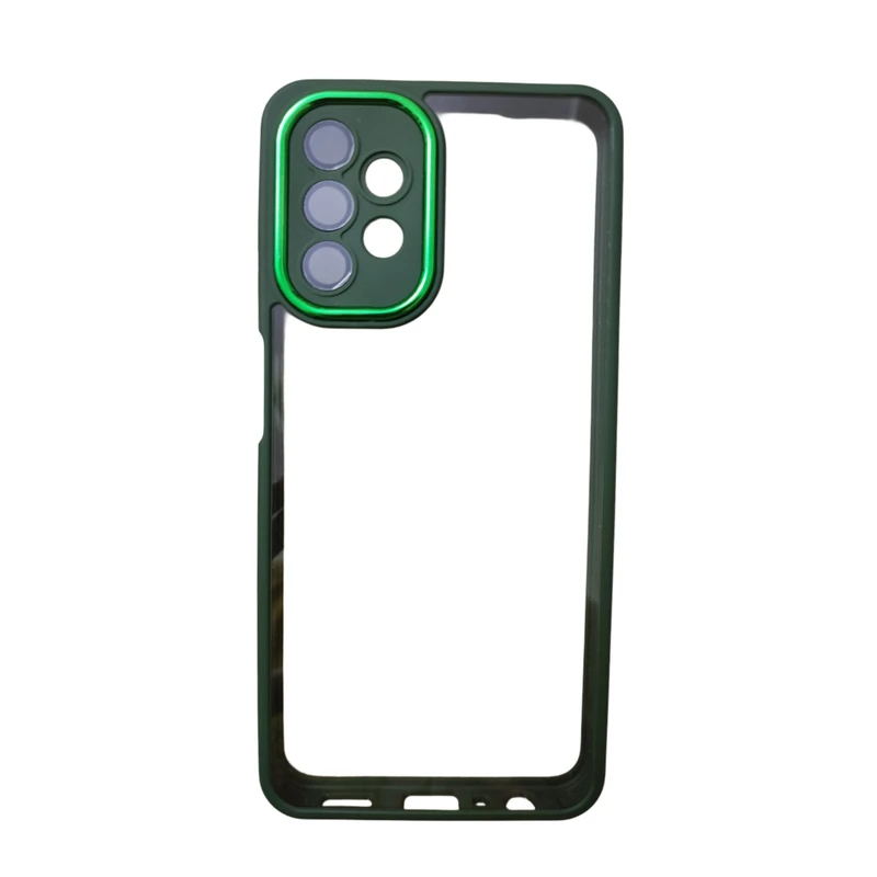 کاور مدل شفاف دور ژله ای محافظ لنز دار مناسب برای گوشی موبایل سامسونگ Galaxy A13 4G