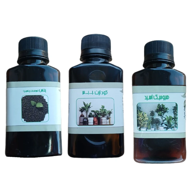 کود مایع ازت 10-10-30 و پتاس و هیومیک اسید مدل life - D حجم 110 میلی لیتر بسته 3 عددی