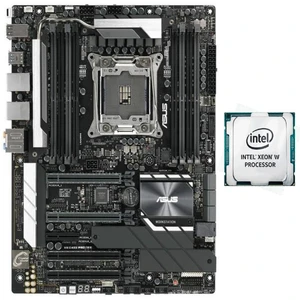مادربرد ایسوس مدل WS C422 PRO/SE به همراه پردازنده مرکزی اینتل مدل Xeon W-2133