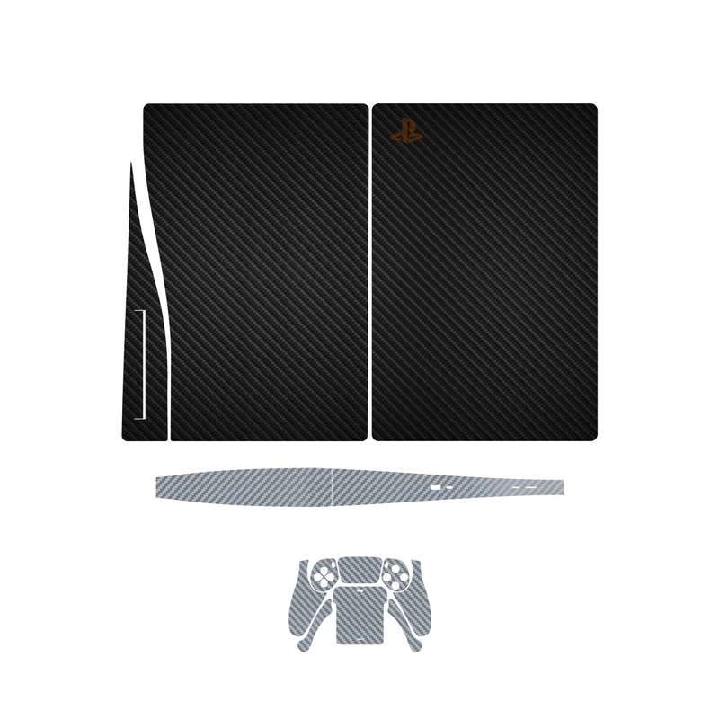 برچسب پوششی ماهوت مدل  Carbon-Fiber مناسب برای کنسول بازی PS5