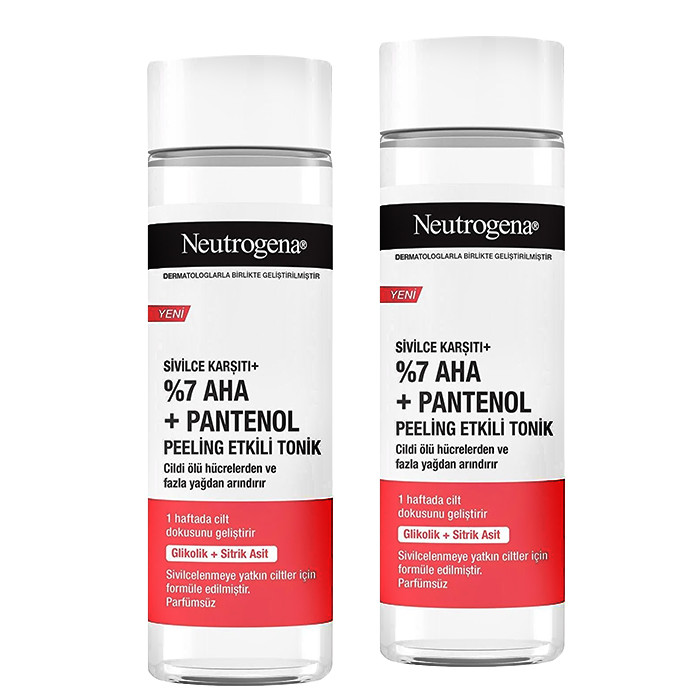 تونر نوتروژینا مدل AHA+PANTENOL حجم 125 میلی لیتر