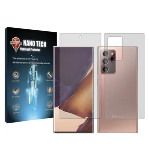 Nano tech transparent screen protector suitable Samsung Galaxy Note20 Ultra 5G mobile phone along with back of the phone