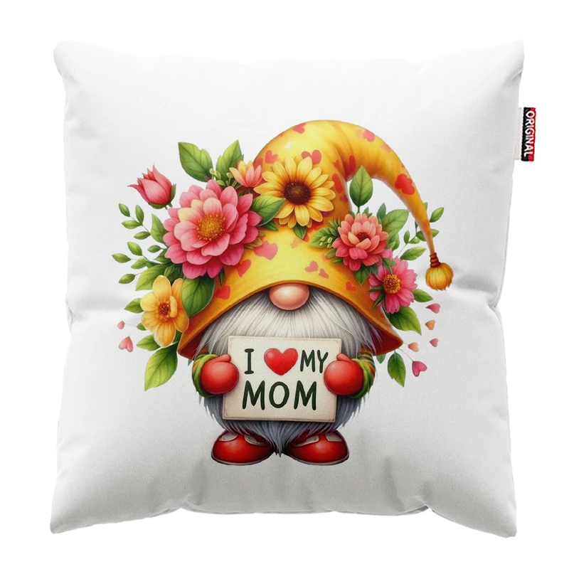 کوسن پاد آفرین مدل مادر طرح عروسکی کد PK302401 سایز 30*30 سانتی متر