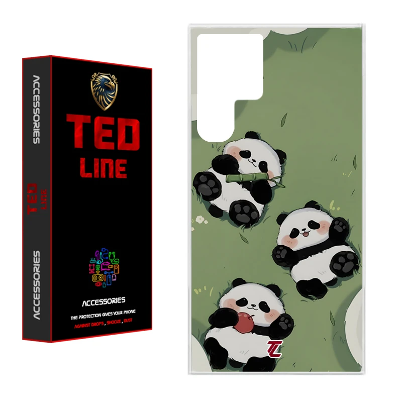 کاور تد لاین طرح پاندا کد 1102 مناسب برای گوشی موبایل سامسونگ Galaxy S22 Ultra
