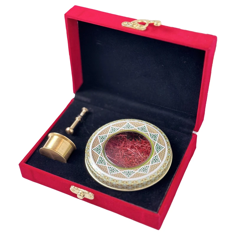 زعفران ماهوند - 1 گرم به همراه هاون