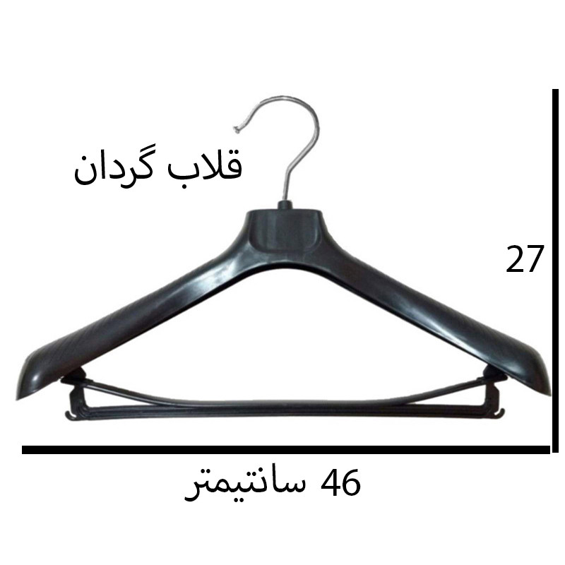 چوب لباسی مدل تسمه دار بسته 8 عددی