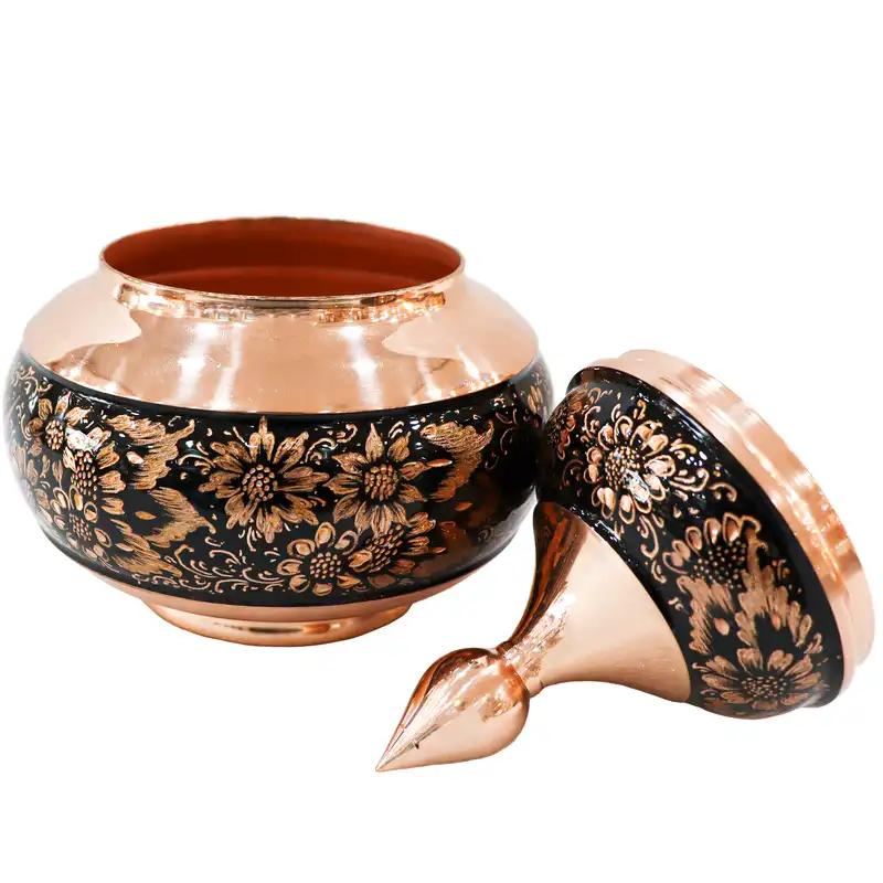 قندان مسی مدل الماس تراش کد 20p15half